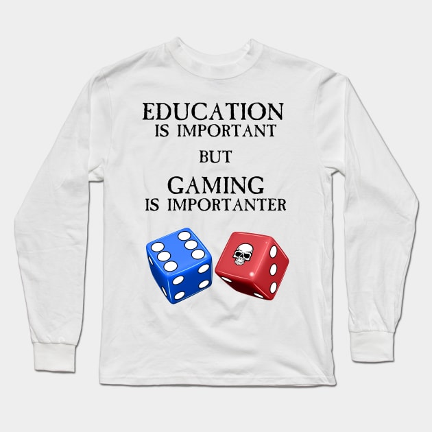 Education Is Important Long Sleeve T-Shirt by SimonBreeze